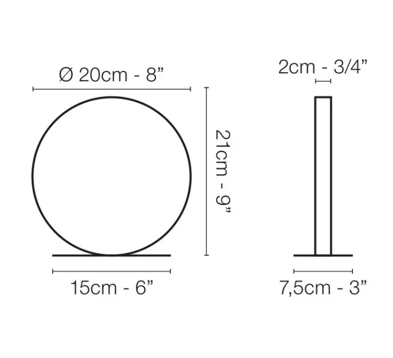 Lampe*Le Deun Lampe à poser, Nano, bleu, LED, dim, 2700K, 352 lm, L20cm, H21cm - bleu marine