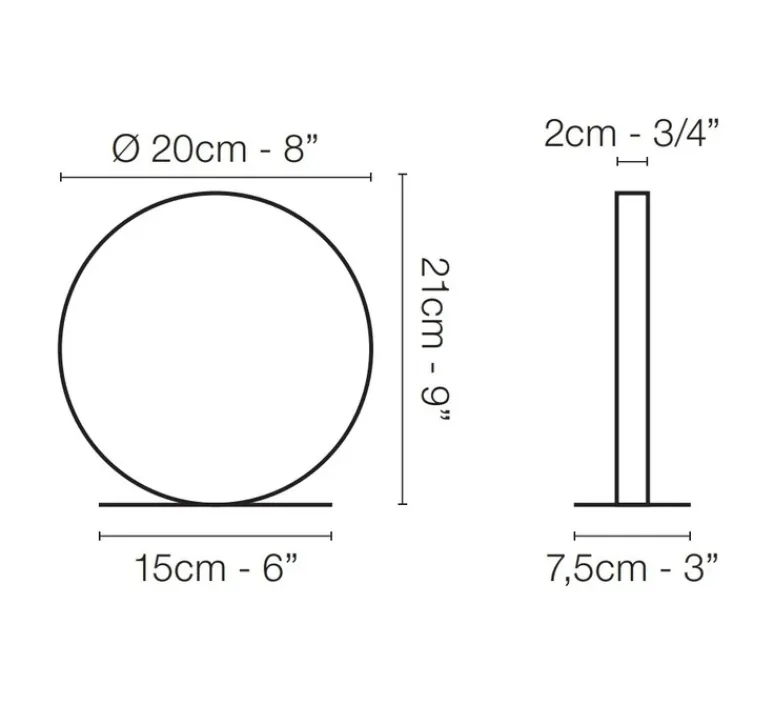 Lampe*Le Deun Lampe à poser, Nano, , LED, dim, 2700K, 352 lm, L20cm, H21cm - noir