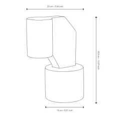 Lampe*Serax Lampe à poser, Nash, , L23cm, H14cm - beige