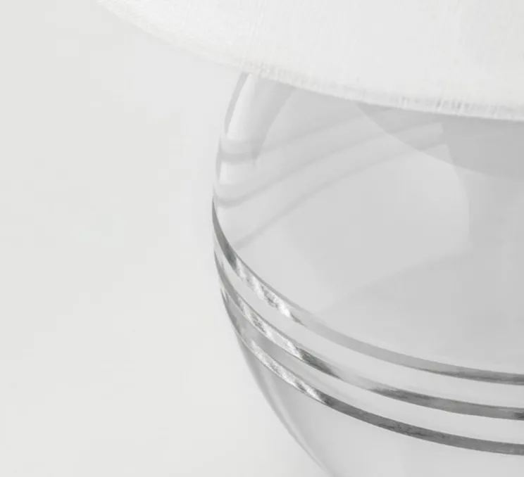 Lampe à poser, Nicole, Cristal, lin, Ø21,6cm, H32cm - Hudson Valley Lighting