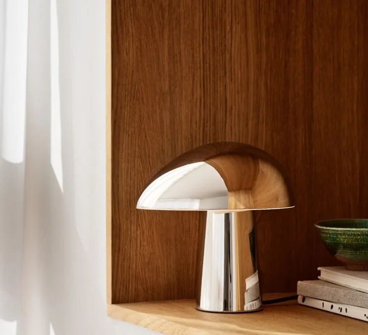 Lampe à poser, Night Owl™, acier inoxydable, L23,5cm, H23,9cm - Fritz Hansen