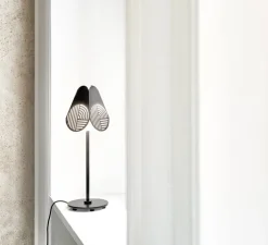Lampe*Oblure Lampe à poser, Notic, , Ø15,3cm, H47,5cm - noir et blanc