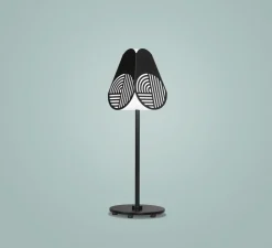 Lampe*Oblure Lampe à poser, Notic, , Ø15,3cm, H47,5cm - noir et blanc