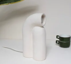 Lampe*Alice Lahana Studio Lampe à poser, Nour, , L13cm, H23cm - blanc