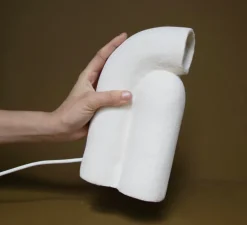 Lampe*Alice Lahana Studio Lampe à poser, Nour, , L13cm, H23cm - blanc