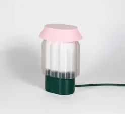 Lampe|Enfants*Warren & Laetitia Lampe à poser, Nour, , L13cm, H20cm - vert forêt, blanc, rose