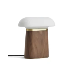 Lampe*Woud Lampe à poser, Nova, , L27cm, H27,5cm - bois, noyer