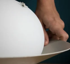 Lampe à poser, Nuvole Rapide, beige, LED, dim, 3000K, 2350 lm, Ø36cm, H22cm - OliveLab