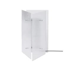 Lampe à poser, Oeste, verre transparent, LED, dim, 2700K, 155 lm, Ø17,5cm, H36cm-Ferm Living