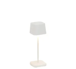 Lampe*Zafferano Lampe à poser, Ofelia Micro, , IP65, LED, dim, 2200-3000K, 183-195-216 lm, Ø6,7cm, H20cm - blanc