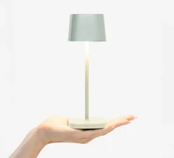 Lampe*Zafferano Lampe à poser, Ofelia Micro, , IP65, LED, dim, 2200-3000K, 183-195-216 lm, Ø6,7cm, H20cm - vert salvia