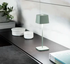 Lampe*Zafferano Lampe à poser, Ofelia, , IP65, LED, dim, 2200-3000K, 231-244-252 lm, Ø10cm, H29cm - vert salvia