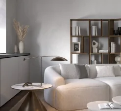 Lampe à poser, orbit, bronze, LED, dim, 2700K, 910 lm, L29cm, H53cm - Lumen Center Italia