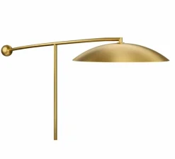 Lampe à poser, Orbit, laiton satiné, LED, dim, 3000k, 1480 lm, L56cm, H84cm - Lumen Center Italia