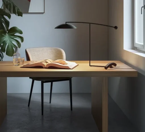 Lampe à poser, orbit, noir mat, LED, dim, 2700K, 910 lm, L29cm, H53cm - Lumen Center Italia
