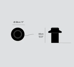 Lampe*A-N-D Lampe à poser, Pace 28, , LED, dim, 1800-3002K, Ø28cm, H32cm - ambre