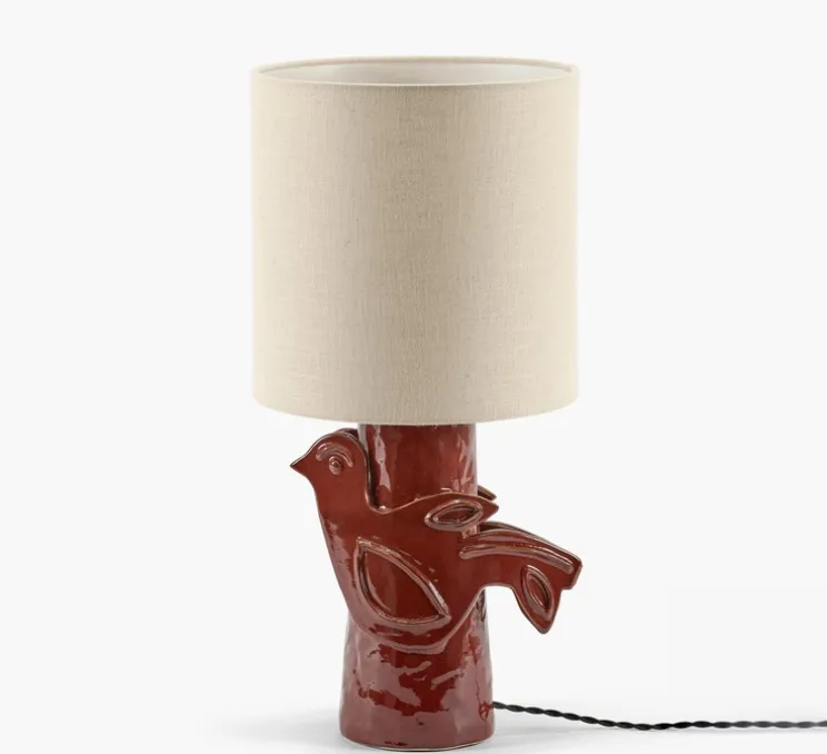 Lampe à poser, Paloma, rouge, Ø25cm, H52cm - Serax