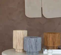 Lampe*Good&Mojo Lampe à poser, Panama L, , Ø24cm, H36cm - naturel