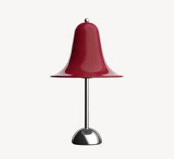 Lampe*Verpan Lampe à poser, Pantop 23, , Ø23cm, H38cm - rouge cerise