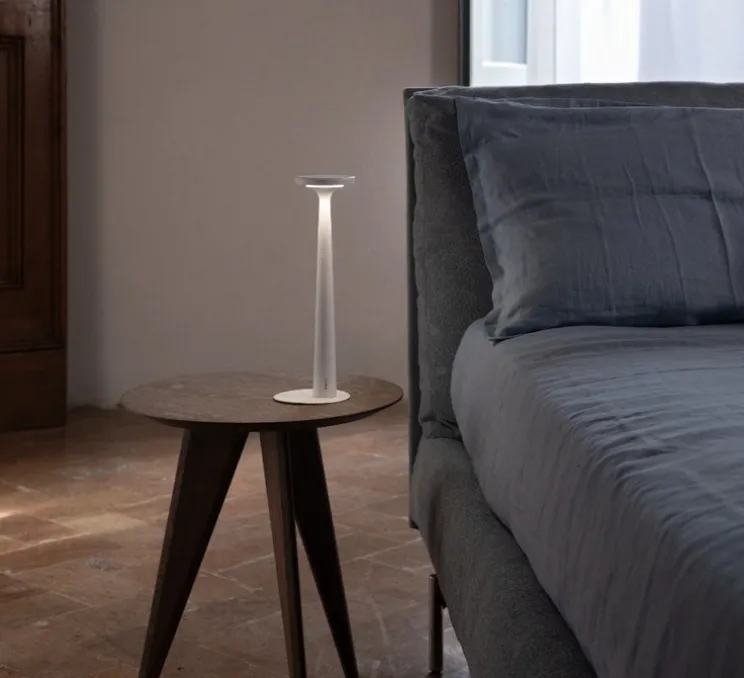 Lampe à poser, Papiria, blanc, LED, dim, 2700-3000-4000K, Ø12cm, H34cm - Karman