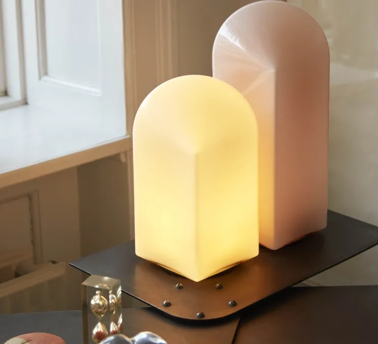 Lampe à poser, Parade 320, rose blush, LED, dim, 2800K, 150 lm, Ø15,5cm, H32cm - HAY