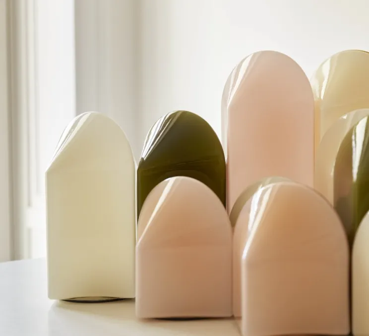 Lampe à poser, Parade 320, rose blush, LED, dim, 2800K, 150 lm, Ø15,5cm, H32cm - HAY