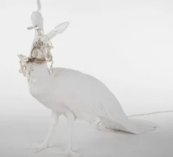 Enfants|Lampe*Seletti Lampe à poser, Peacock, , L100cm, H69cm - paon, blanc