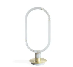 Lampe*Ame Editions Manufacturées Lampe à poser, Pearl M, , albâtre, LED, 2700K, 3200 lm, TRIAC, L44cm, H97cm - AME EDITIONS MANUFACTUREES laiton satiné