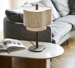 Lampe à poser, Pebble, écru, Ø38cm, H60cm - Market Set