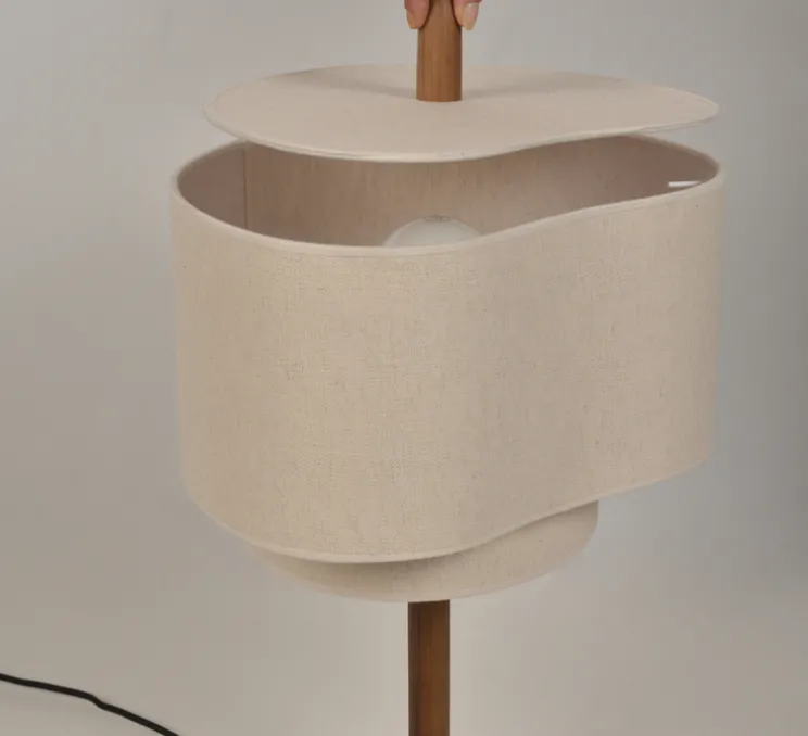Lampe à poser, Pebble, écru, Ø38cm, H60cm - Market Set