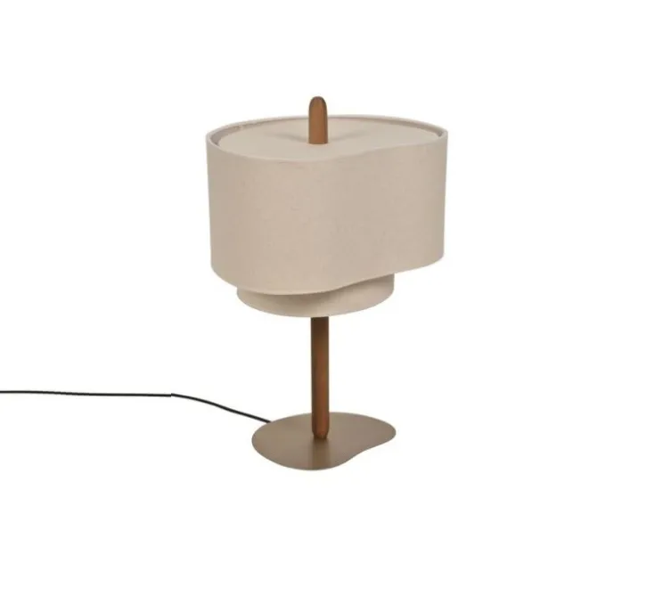Lampe à poser, Pebble, écru, Ø38cm, H60cm - Market Set