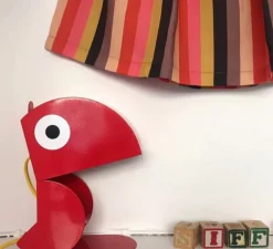 Lampe à poser, Perroquet, rouge, L19cm, H23cm - Bleu Carmin Design