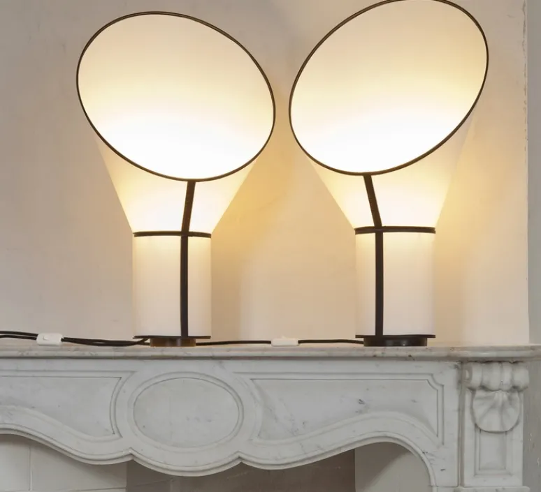 Lampe*DesignHeure Lampe à poser, Petit Cargo, , H67cm - blanc, noir