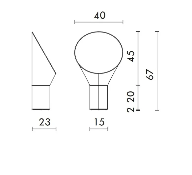 Lampe*DesignHeure Lampe à poser, Petit Cargo, , H67cm - blanc, noir