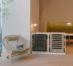 Lampe*Louis Poulsen Lampe à poser, PH 3/2, , Ø29cm, H47,2cm - chrome