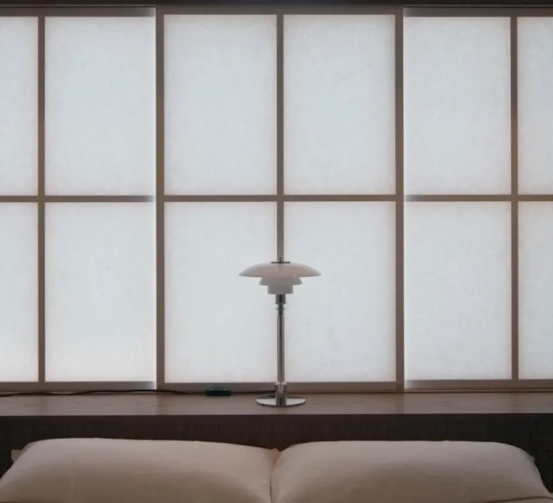 Lampe*Louis Poulsen Lampe à poser, PH 3/2, , Ø29cm, H47,2cm - chrome