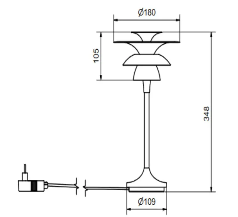 Lampe|Enfants*Belid Lampe à poser, Picasso, , Ø18cm, H34,8cm - nougat