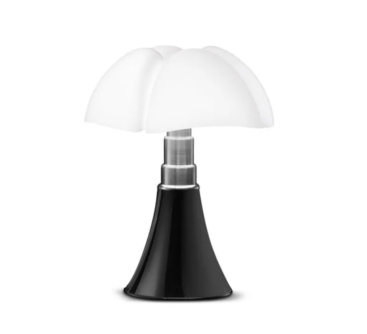 Lampe à poser, PIPISTRELLO, noir, brillant, Ø55cm, H86cm - Martinelli-luce