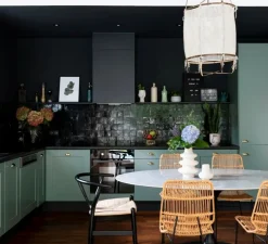 Lampe à poser, PIPISTRELLO, noir, brillant, Ø55cm, H86cm - Martinelli-luce