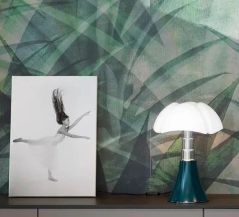 Lampe*Martinelli Luce Lampe à poser, Pipistrello Medium, , LED, 2700K, 850 lm, variation, H62cm, Ø40cm - vert foncé