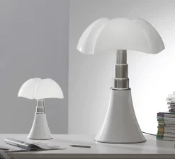 Lampe*Martinelli Luce Lampe à poser, PIPISTRELLO, variateur LED, , Ø55cm, H86cm - Martinelli blanc