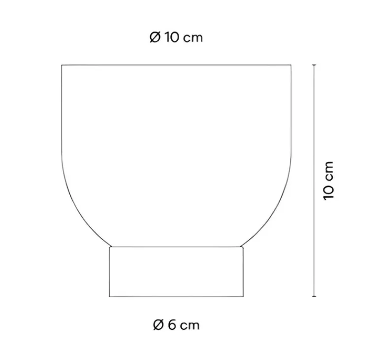 Lampe*Vibia Lampe à poser, Plusminus Solo 6363, , LED, dim, 2700K, 491 lm, Ø10cm, H10cm - terracotta