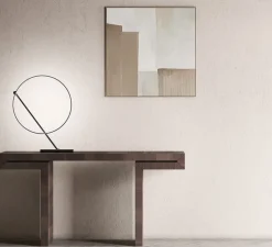 Lampe*KDLN Lampe à poser, Poise, , LED, dim, 2700k, 1050 lm, Ø48,5cm, H109cm - noir et blanc