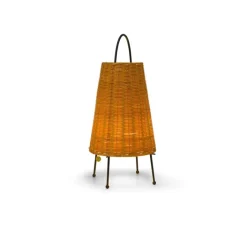 Lampe*Ferm Living Lampe à poser, Porti Braided, , LED, dim, 2700K, 50 lm, Ø25cm, H50cm - naturel