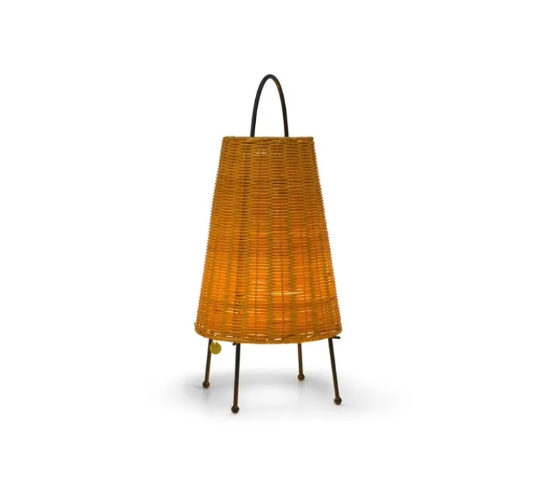 Lampe*Ferm Living Lampe à poser, Porti Braided, , LED, dim, 2700K, 50 lm, Ø25cm, H50cm - naturel