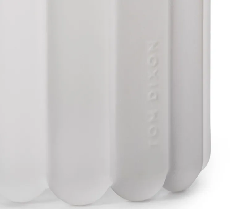 Lampe à poser, Press Frosted, verre givré, argent, IP55, LED, 2700K, Ø11,2cm, H21,5cm - Tom Dixon