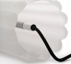 Lampe à poser, Press Frosted, verre givré, argent, IP55, LED, 2700K, Ø11,2cm, H21,5cm - Tom Dixon