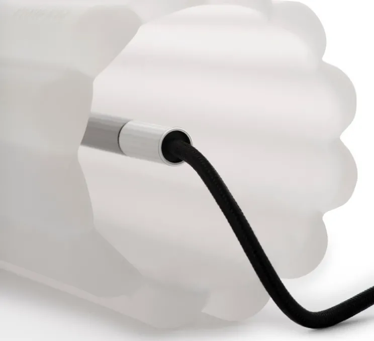 Lampe à poser, Press Frosted, verre givré, argent, IP55, LED, 2700K, Ø11,2cm, H21,5cm - Tom Dixon