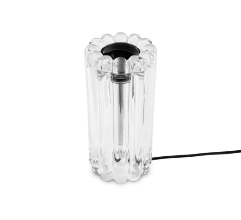 Lampe*Tom Dixon Lampe à poser, Press, , LED, dim, 2700K, 500 lm, Ø11,2cm, H23,5cm - transparent