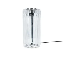 Lampe*Tom Dixon Lampe à poser, Press, , LED, dim, 2700K, 500 lm, Ø11,2cm, H23,5cm - transparent
